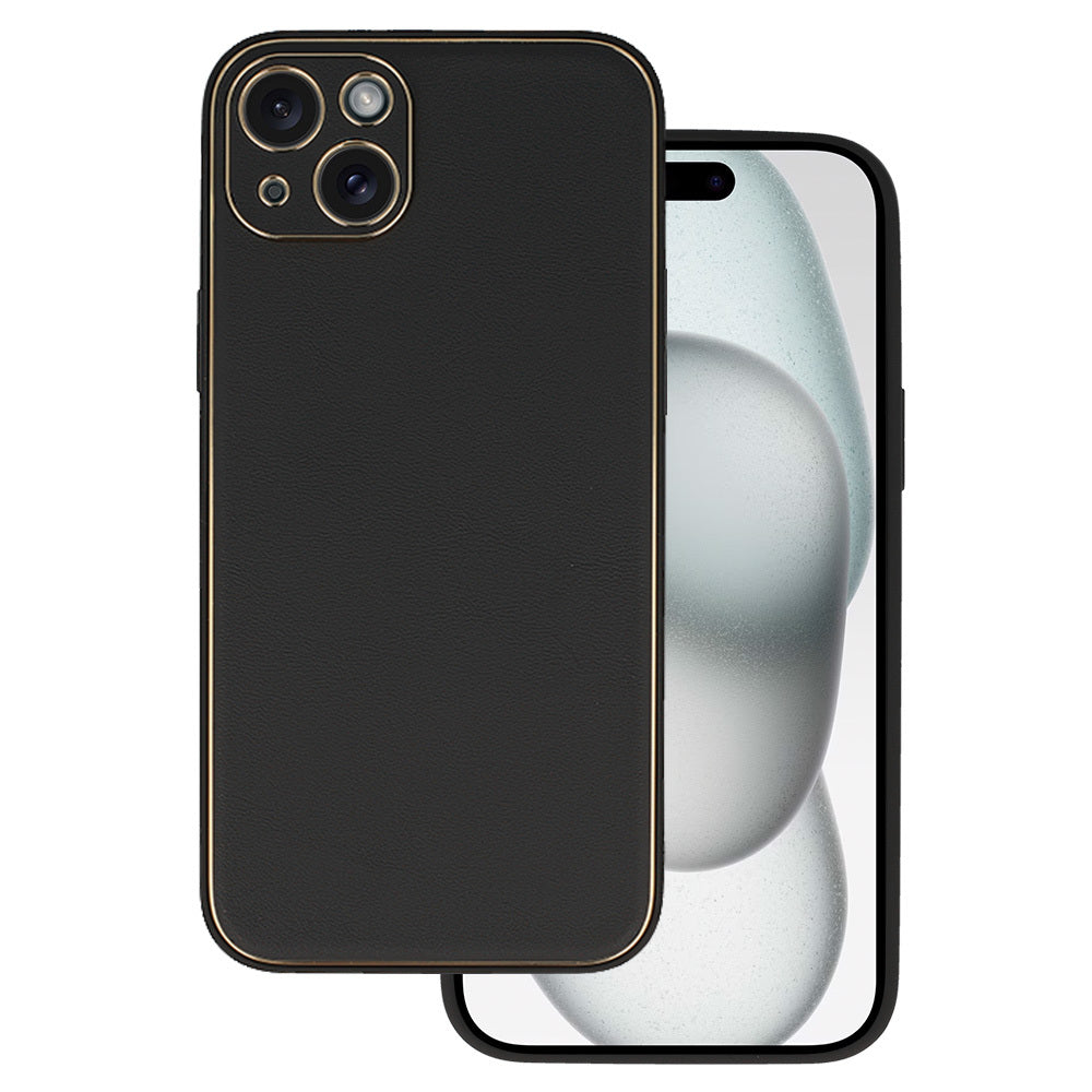 Husa TEL Protect Luxury pentru iPhone 15 Plus Negru