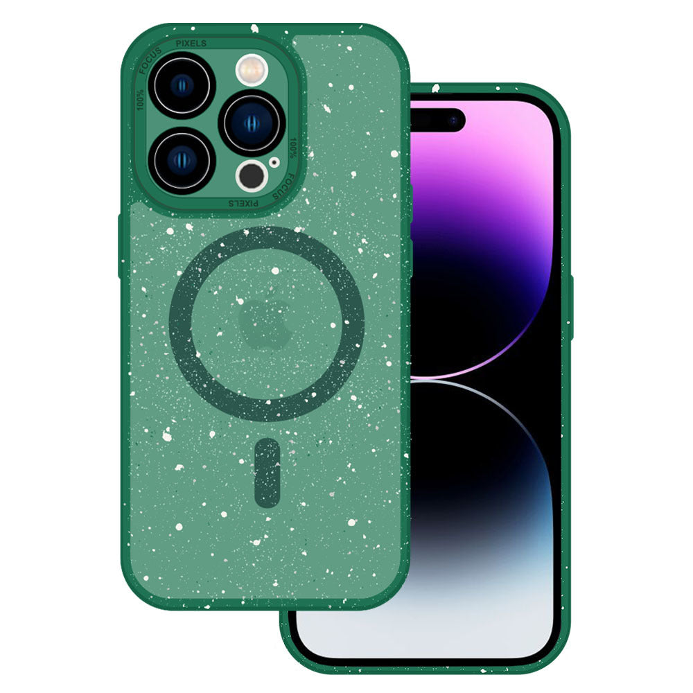 Husa Tel Protect Magnetic Splash Frosted pentru iPhone 15 Plus Verde