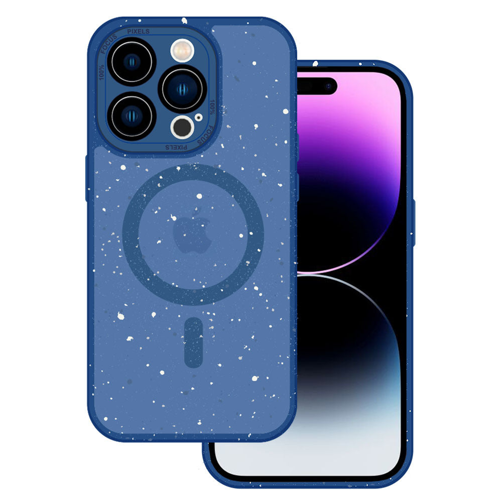 Husa Tel Protect Magnetic Splash Frosted pentru iPhone 15 Pro Max Navy