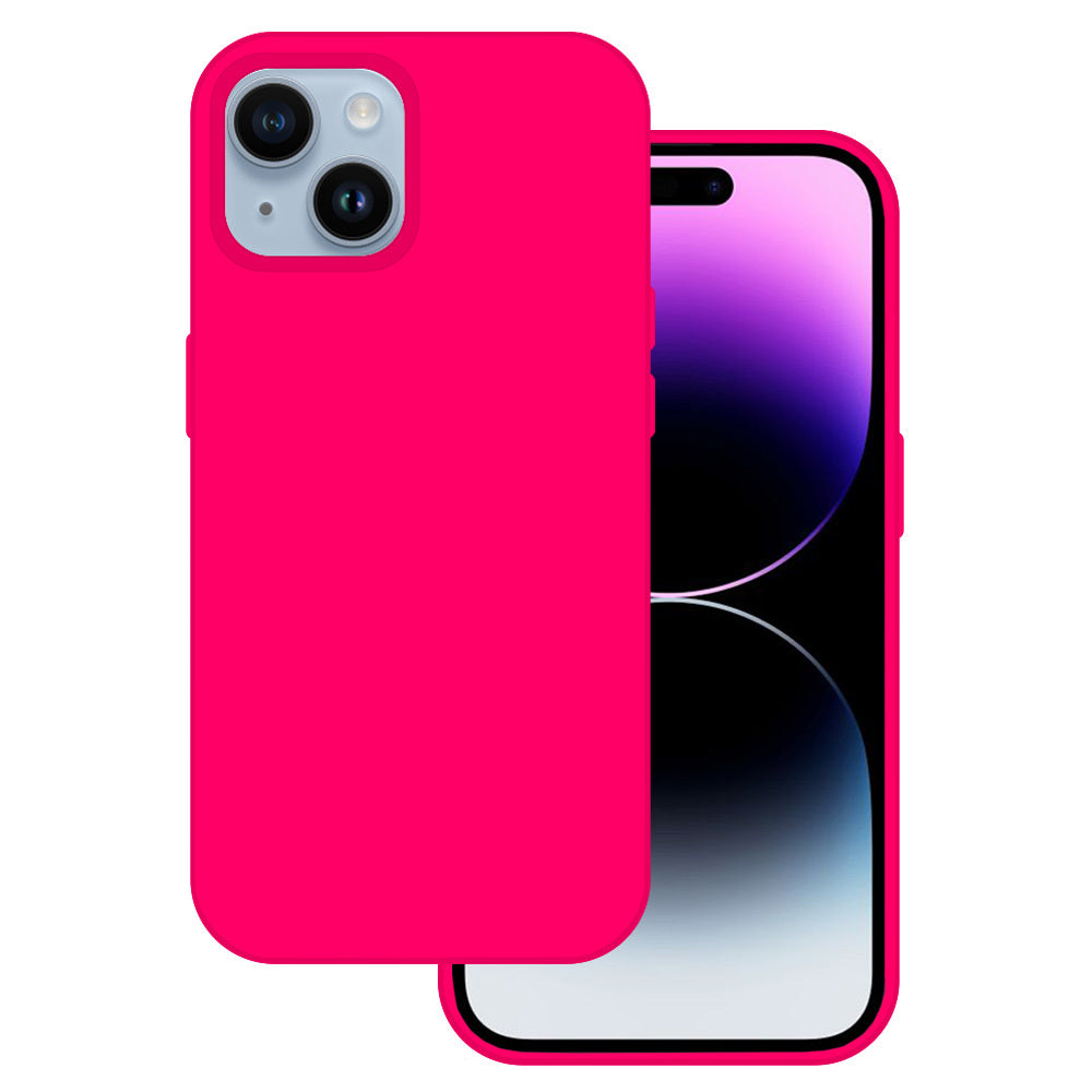 Husa Tel Protect Silicone Premium pentru iPhone 15 Plus Roz