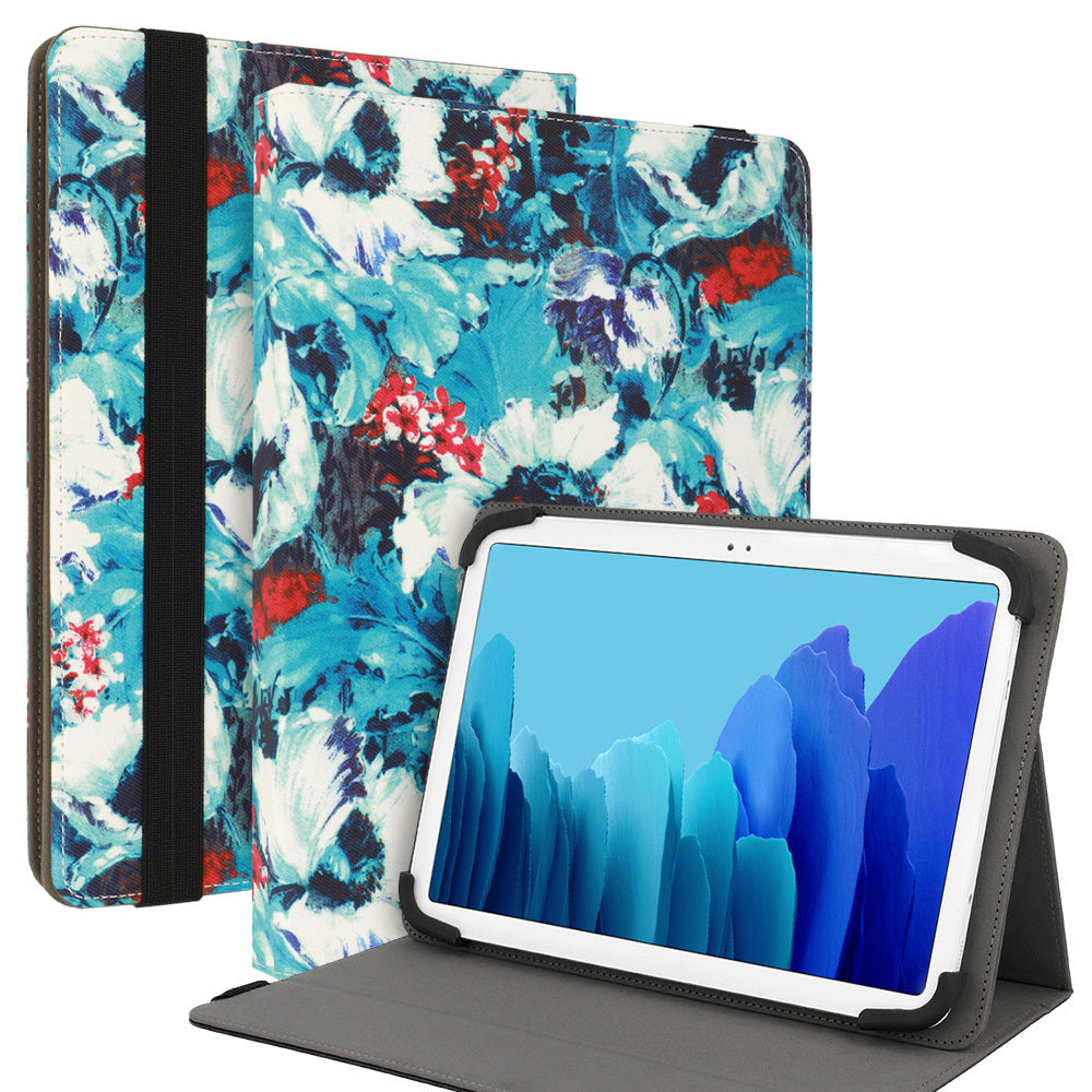 Husa Wonder Canvas tableta 13 Inches Alb Poppies