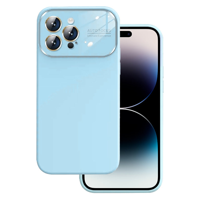 Husa Soft Silicone lentila pentru iPhone 13 Pro Max Albastru deschis