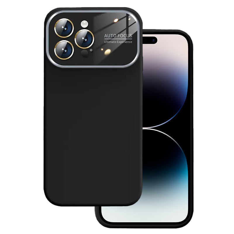 Husa Soft Silicone lentila pentru iPhone 15 Plus Negru