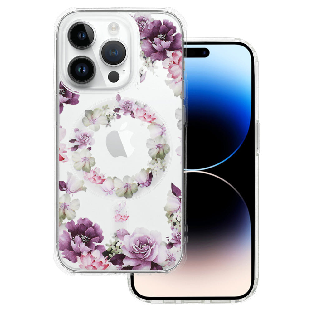 Husa Tel Protect Flower Magsafe pentru iPhone 14 Pro Design 6
