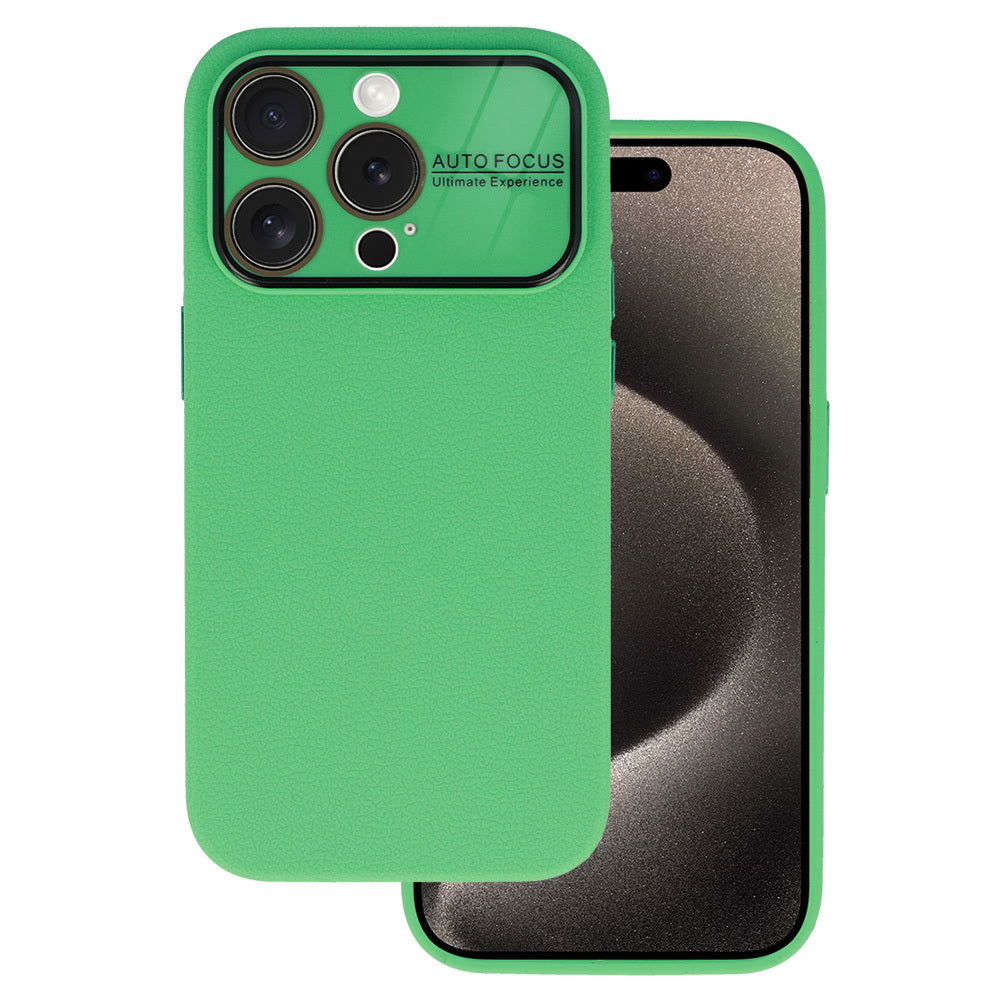 Husa Tel Protect Lichi Soft pentru iPhone 14 Pro Mint