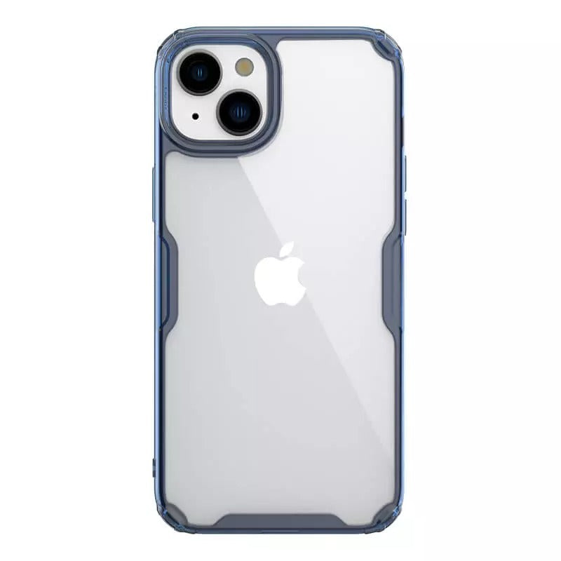 Husa Nillkin Nature Pro TPU pentru iPhone 15 Plus Transparent-Albastru