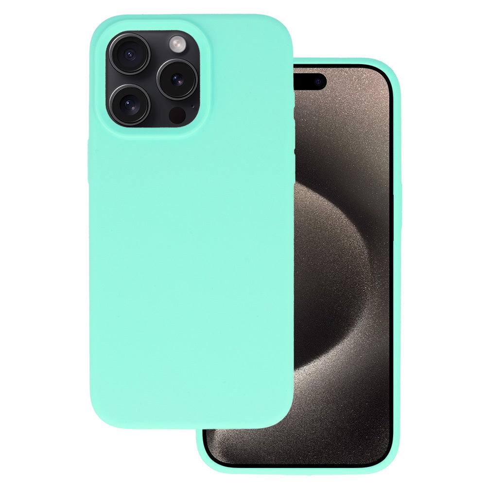 Husa Silicone Lite pentru iPhone 15 Pro Max Mint