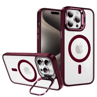 Husa Tel Protect Kickstand Magsafe pentru iPhone 11 Burgundy