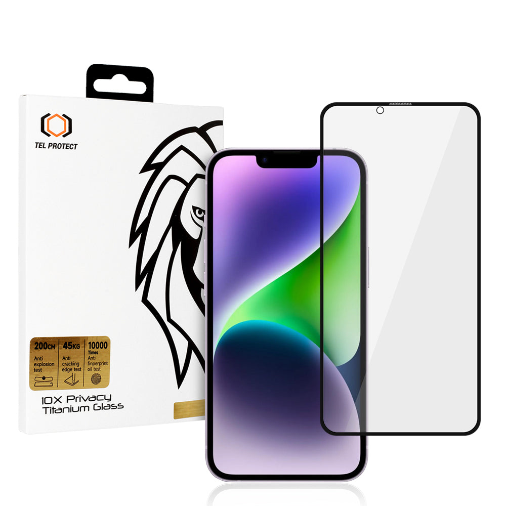 Folie sticla Tel Protect 10X Privacy Titanium pentru iPhone 14 Plus
