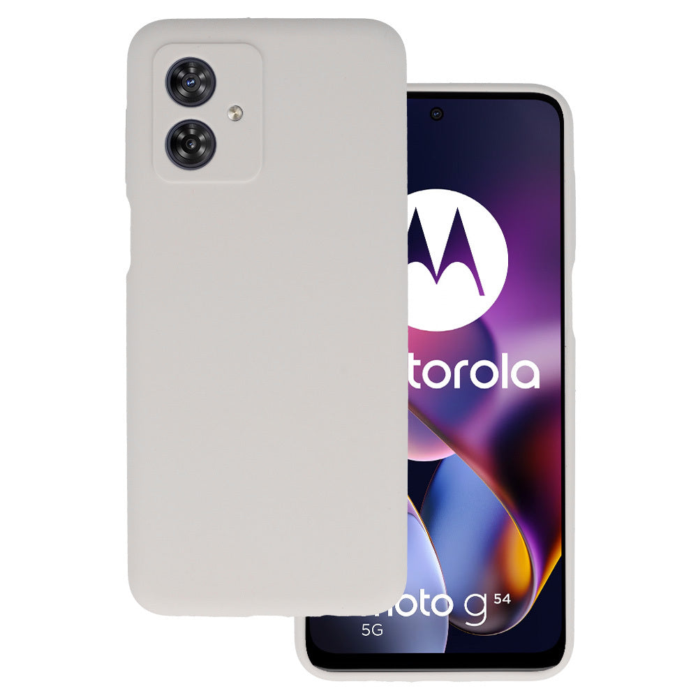 Husa Silicone Lite pentru Motorola Moto G54 5G Titanium