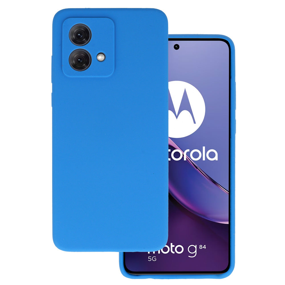 Husa Silicone Lite pentru Motorola Moto G84 5G Albastru