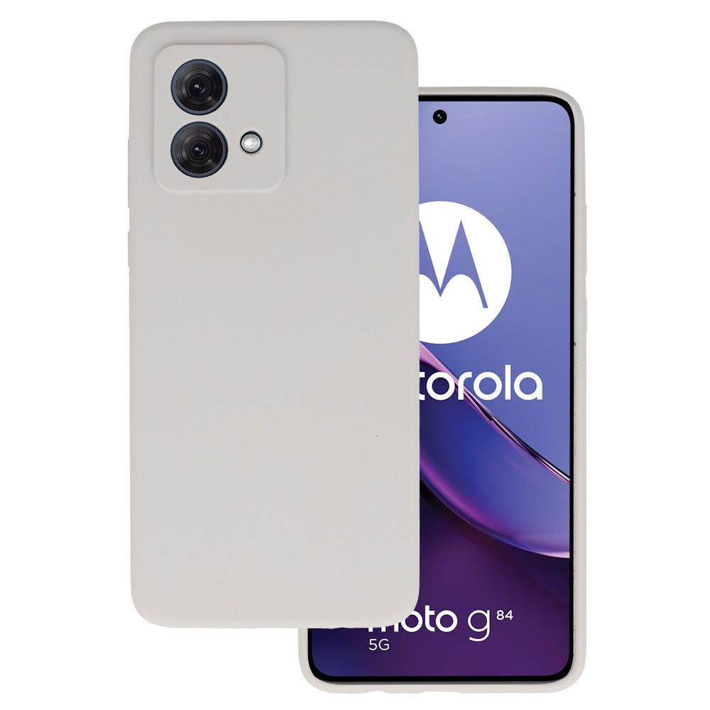 Husa Silicone Lite pentru Motorola Moto G84 5G Titanium