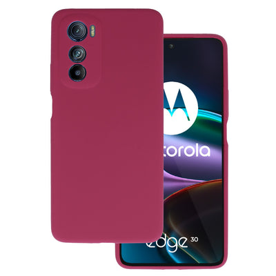 Husa Silicone Lite pentru Motorola Edge 30 Burgundy