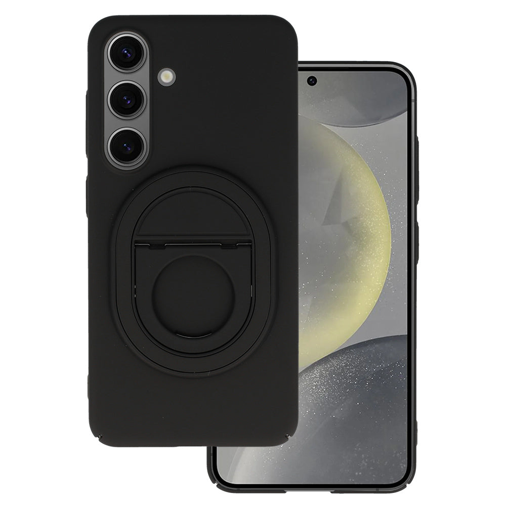 Husa Tel Protect Magnetic Elipse pentru Samsung Galaxy S24 Plus Negru