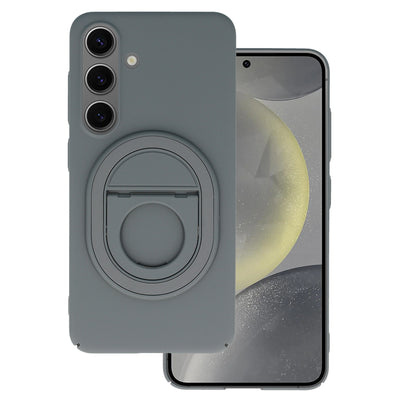 Husa Tel Protect Magnetic Elipse pentru Samsung Galaxy S24 Plus Gri