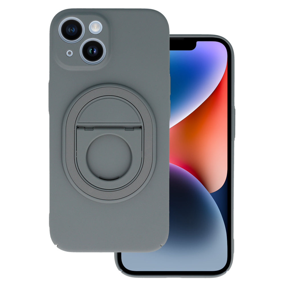 Husa Tel Protect Magnetic Elipse pentru iPhone 14 Gri