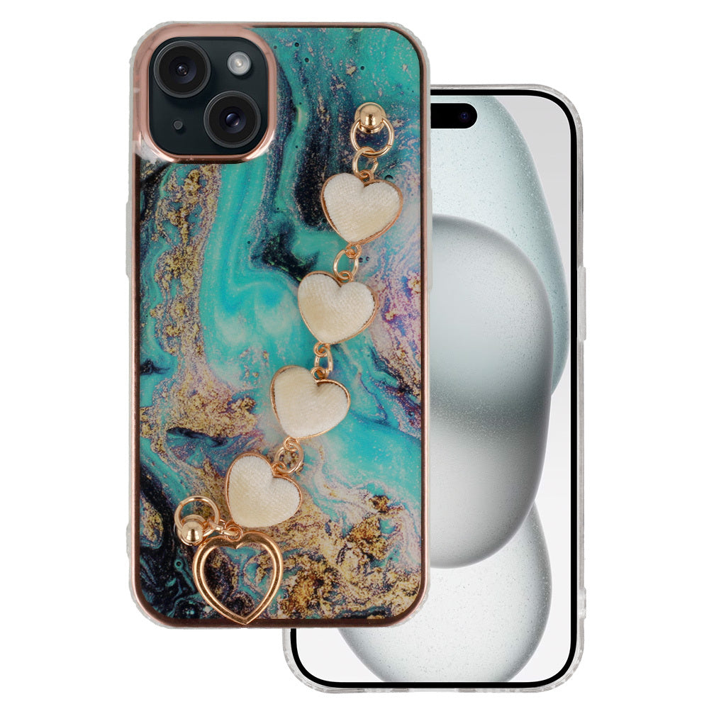 Husa Trend pentru iPhone 15 Plus Design 6 Albastru