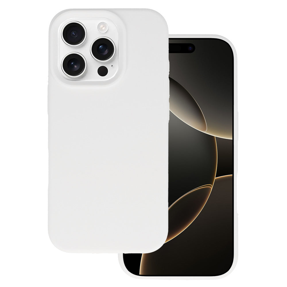 Husa Tel Protect Silicone Premium pentru iPhone 16 Pro Alb