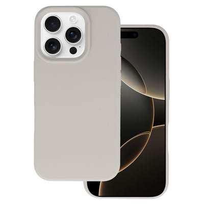Husa Tel Protect Silicone Premium pentru iPhone 16 Pro Titanium