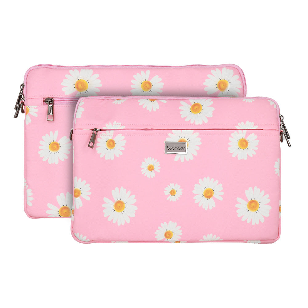 Husa laptop Wonder 15-16 Inches Roz Daisies