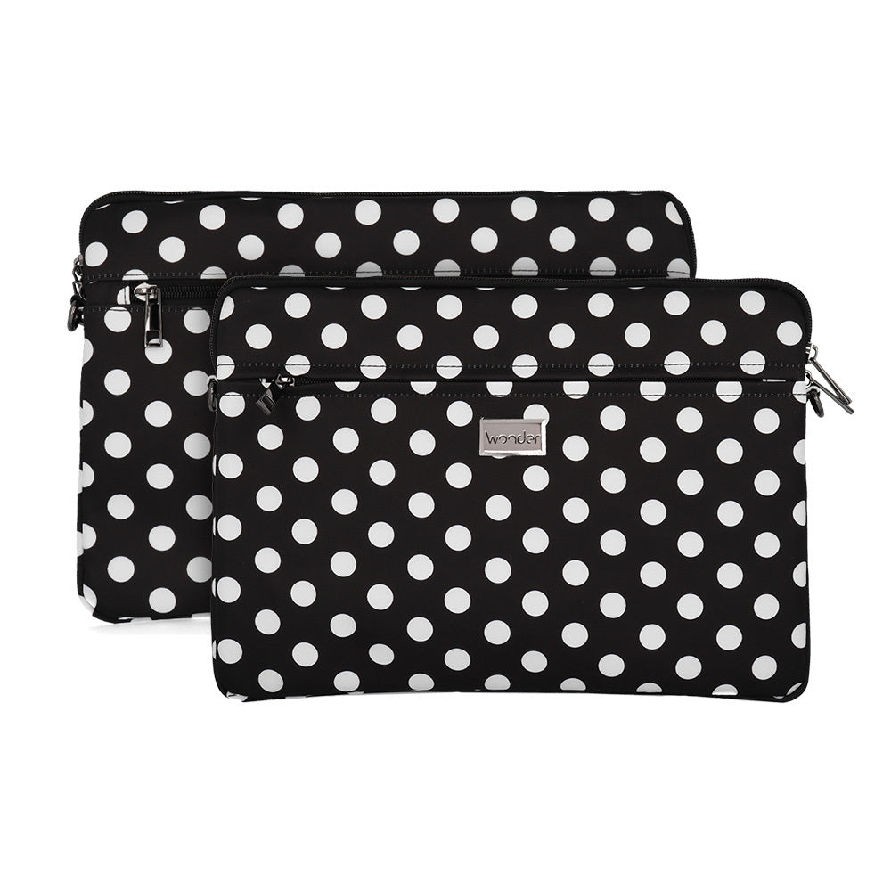Husa laptop Wonder 15-16 Inches Negru Polka-dot