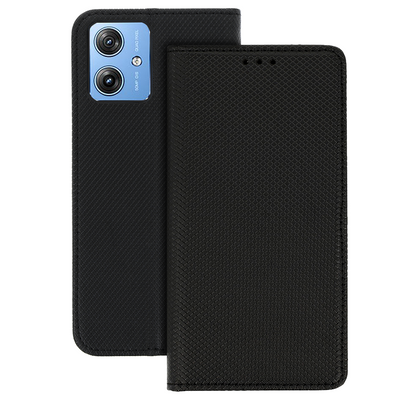 Husa Smart Book Magnet pentru Motorola Moto G64 Negru