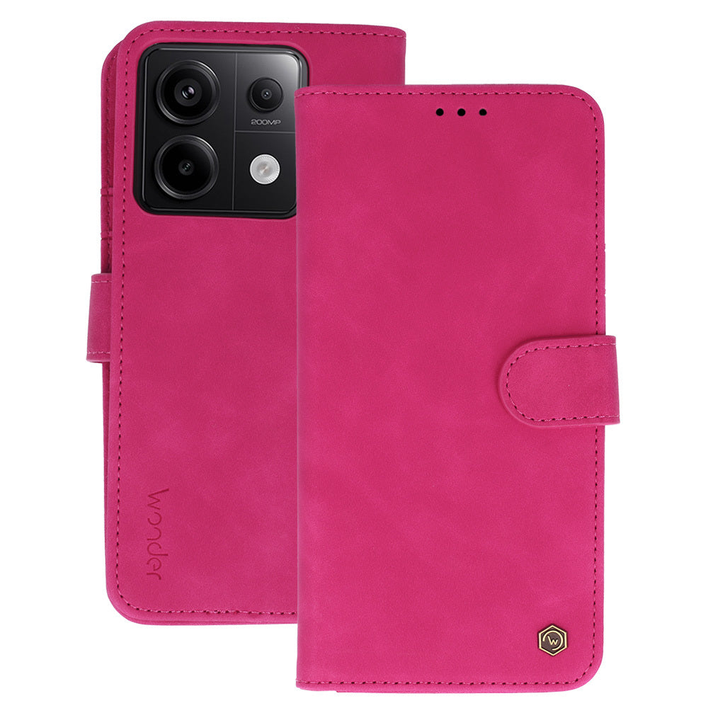 Husa Wonder Fancy pentru Xiaomi Redmi Note 13 5G Fuchsia