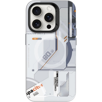 Husa Benks Magnetic Mecha Series pentru iPhone 15 Pro Max Alb