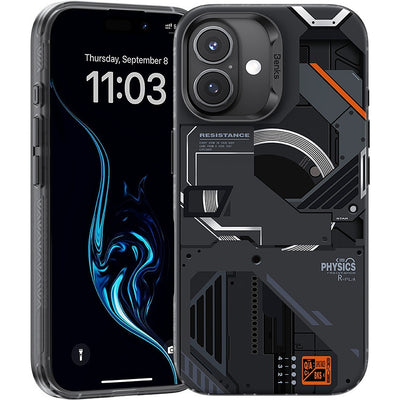 Husa Benks Magnetic Mecha Series pentru iPhone 16 Plus Negru