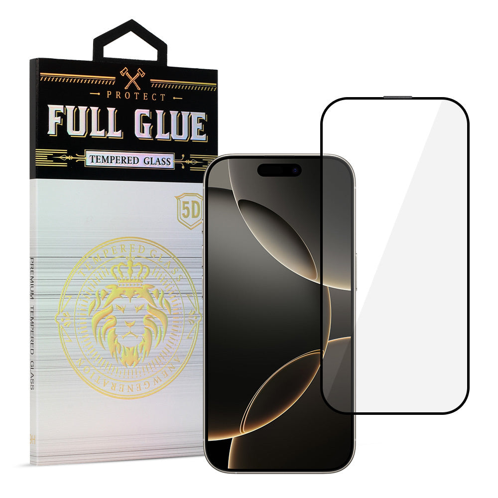 Folie sticla Hard Full Glue 5D pentru iPhone 16 PRO/17 Negru