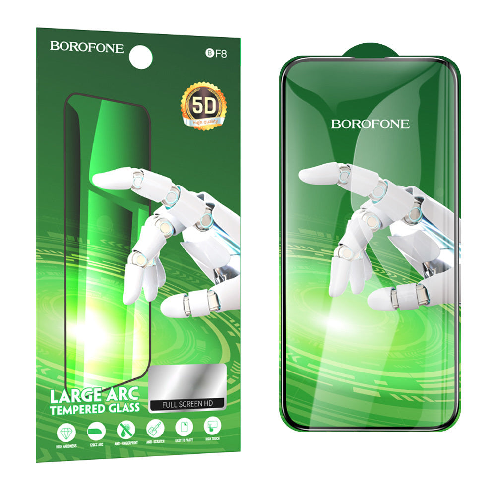Folie Borofone sticla BF8 Diamond Armor ecran complet 5D Large Arc pentru iPhone 16 Pro Max - 10 Pieces