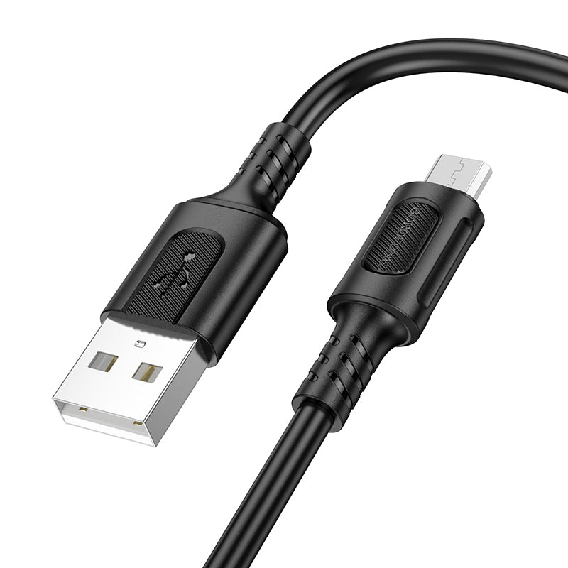 Cablu Borofone Bx111 Feliz - USB To Micro USB - 2,4A 1 Metre Negru