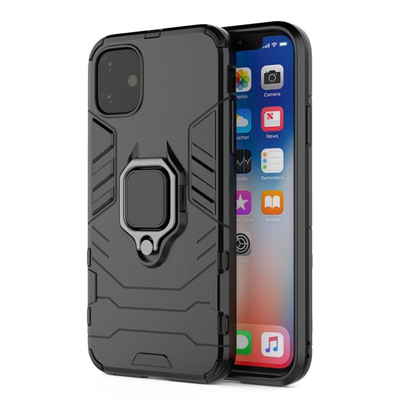 Husa Ring Armor pentru Xiaomi Redmi 13 4G Negru