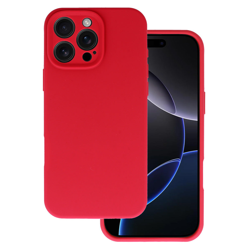 Husa Silicone Lite pentru iPhone 16 Pro Raspberry