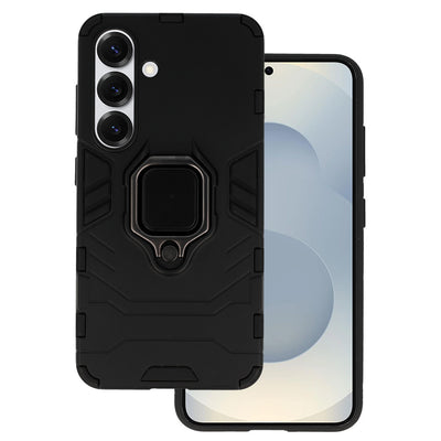 Husa Ring Armor pentru Samsung Galaxy S25 Negru