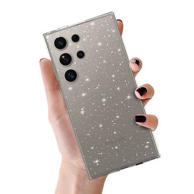 Husa Crystal Glitter pentru Samsung Galaxy S25 Ultra Argintiu