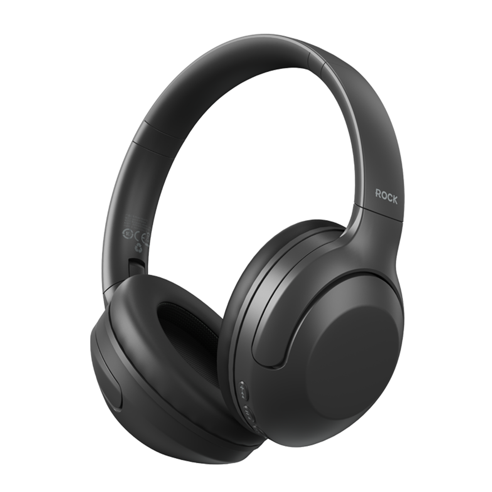 Casti Rock O3 ANC Bluetooth Negru