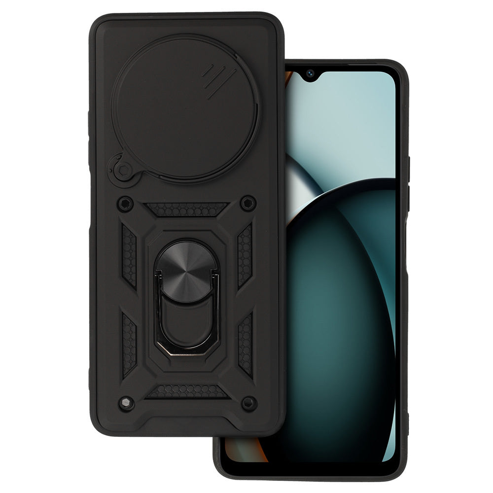 Husa Slide Camera Armor pentru Xiaomi Redmi A3 Pro Negru