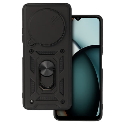 Husa Slide Camera Armor pentru Xiaomi Redmi A3 Pro Negru