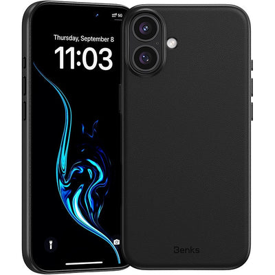 Husa Benks Magnetic Vita Pro Silicone pentru iPhone 16 Plus Negru