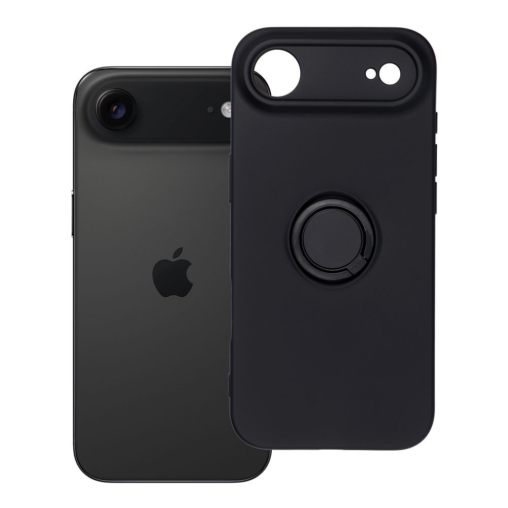 Husa Silicone Ring pentru iPhone 17 AIR Negru