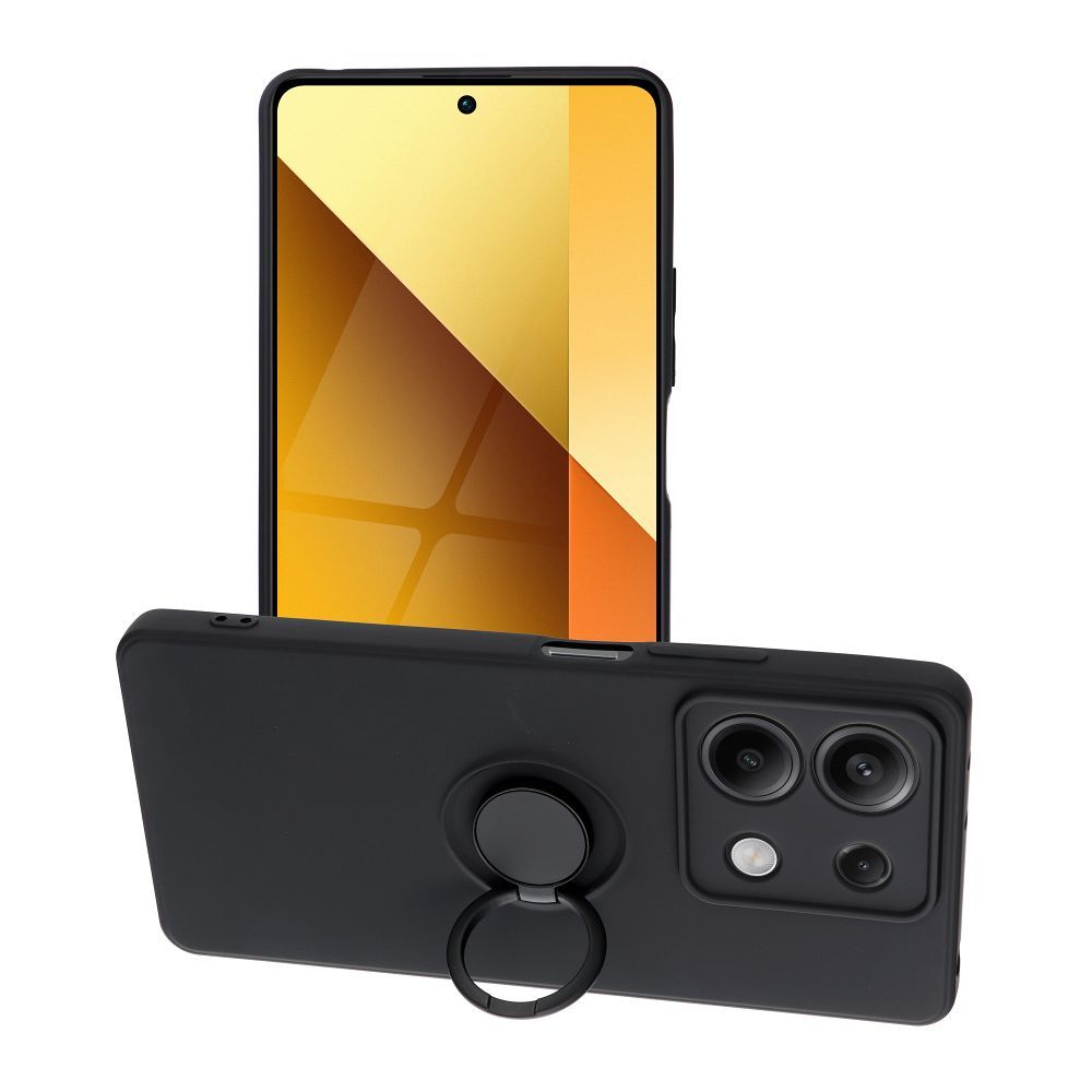 Husa Silicone Ring pentru Xiaomi Redmi Note 13 5G Negru