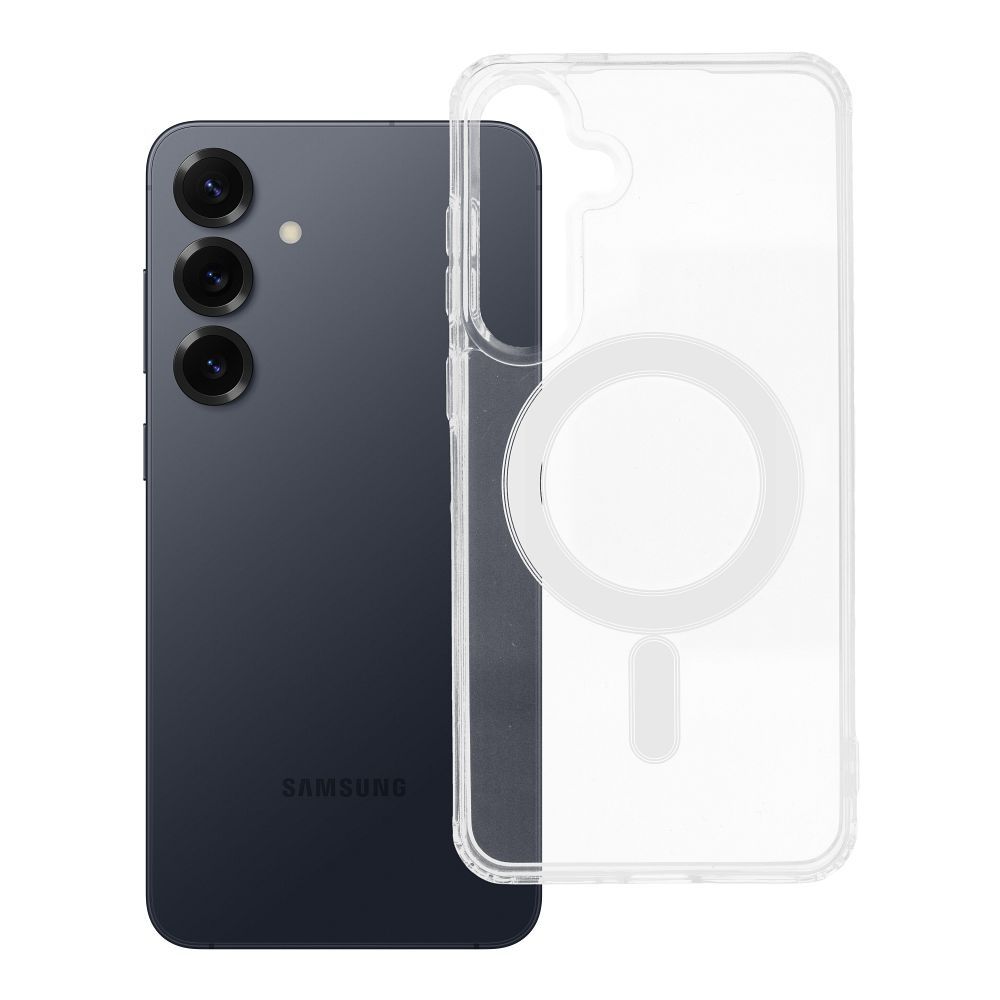 Husa Transparent Mag (STR) pentru Samsung S25 Plus Compatible cu Magsafe Transparent