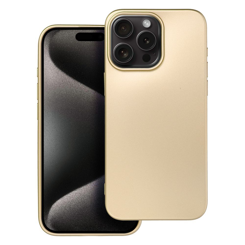 Husa Metallic pentru iPhone 15 PRO MAX Auriu