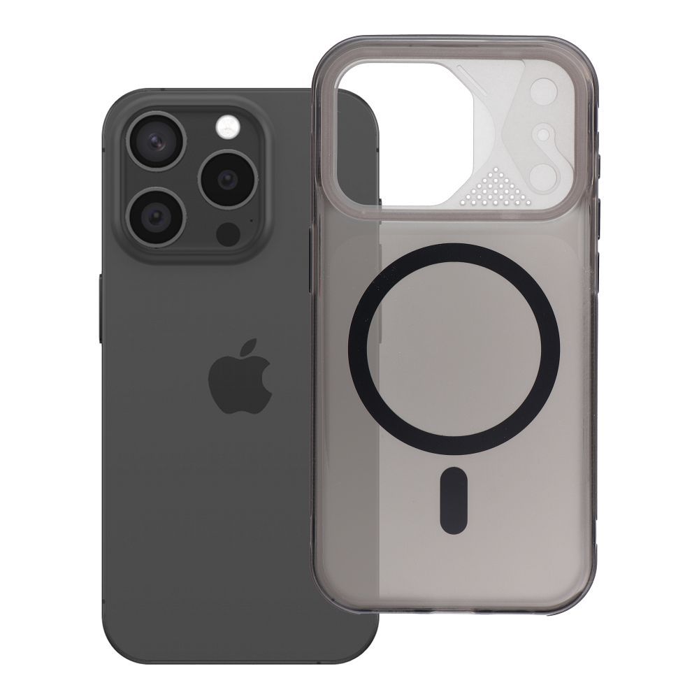 Husa Aurora pentru iPhone 15 PRO Compatible cu Magsafe Negru