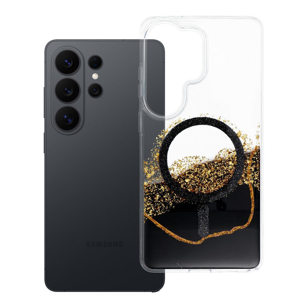 Husa Golden pentru Samsung S26 Ultra Compatible cu Magsafe Negru