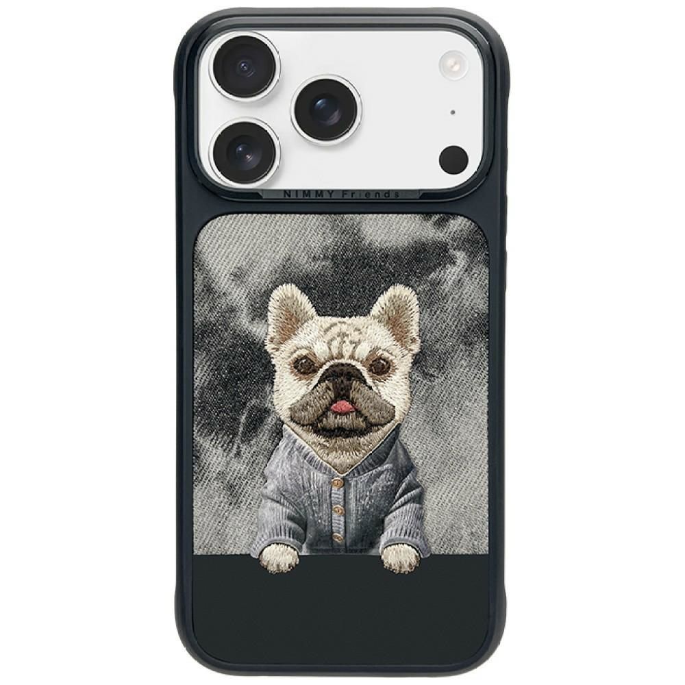 Husa Nimmy Gentle Pets Series DOG Compatible cu Magsafe pentru iPhone 18 Pro/17 Pro Negru
