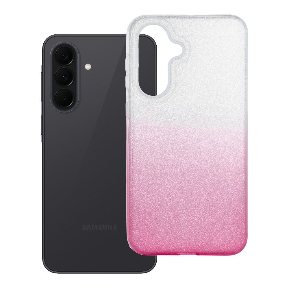 Husa Shining pentru Samsung A37 5G Transparent Roz