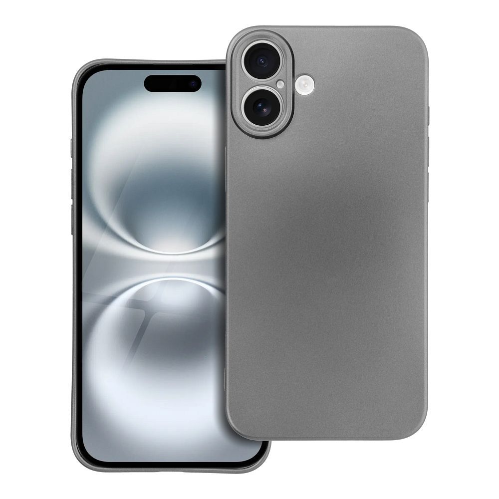 Husa Metallic pentru iPhone 16 Plus Gri