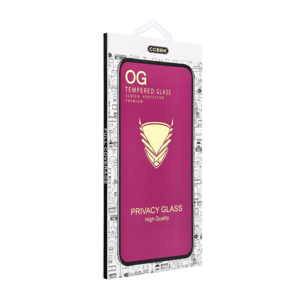 Folie OG 6D Premium Privacy sticla - pentru iPhone 18 Negru